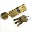 70mm brass cylinder Gold Finish+ knob